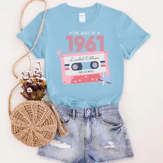 The Best Of 1961 Birthday T-Shirt – Light Blue
