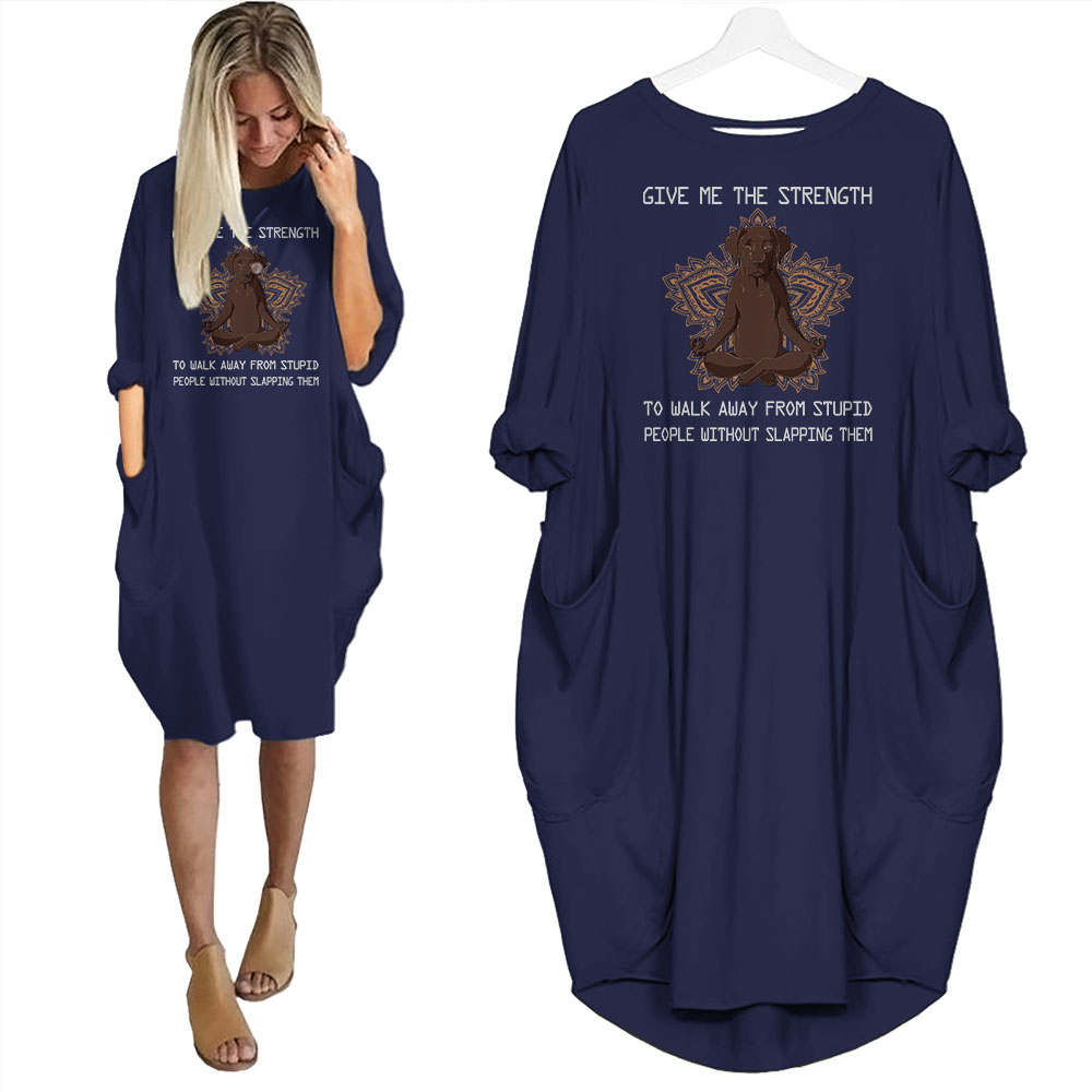 Labrador Retriever Print Pocket Dress Funny Saying For Dog Lovers - variant image 1