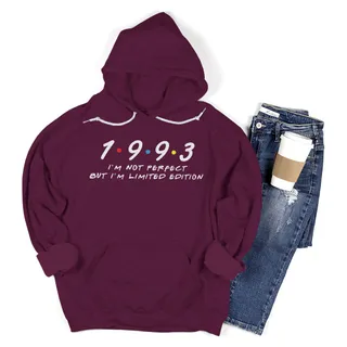 Not Perfect But Limited 1993 Birthday Hoodie – Maroon