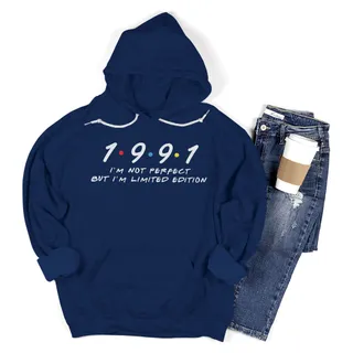 Not Perfect But Limited 1991 Birthday Hoodie – Navy
