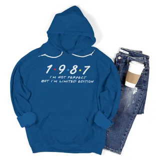 Not Perfect But Limited 1987 Birthday Hoodie – Royal