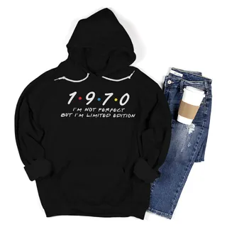 Not Perfect But Limited 1970 Birthday Hoodie – Black