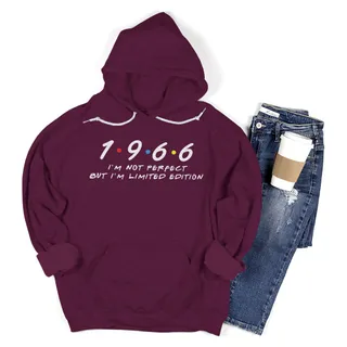 Not Perfect But Limited 1966 Birthday Hoodie – Maroon