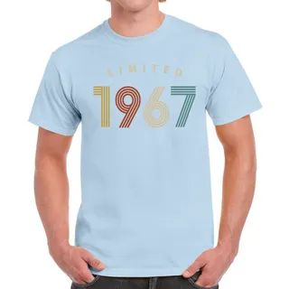 Limited Unique 1967 Birthday T-Shirt For Men Women – Light Blue