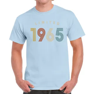 Limited Unique 1965 Birthday T-Shirt For Men Women – Light Blue