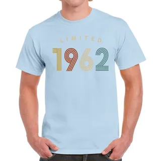 Limited Unique 1962 Birthday T-Shirt For Men Women – Light Blue