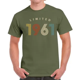 Limited Unique 1961 Birthday T-Shirt For Men Women – Military Green