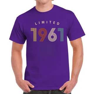 Limited Unique 1961 Birthday T-Shirt For Men Women – Purple