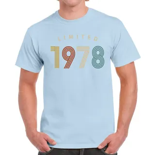 Limited Unique 1978 Birthday T-Shirt For Men Women – Light Blue