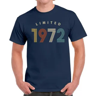Limited Unique 1972 Birthday T-Shirt For Men Women – Navy