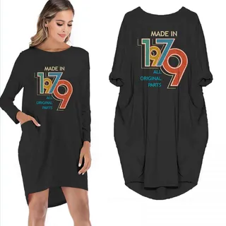 Made In 1979 All Original Parts Limited Edition Pocket Dress – Black