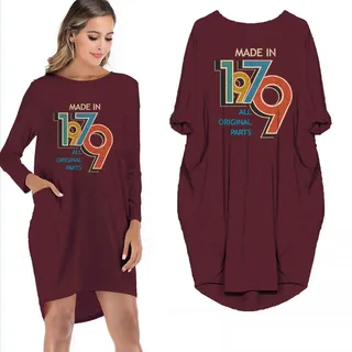 Made In 1979 All Original Parts Limited Edition Pocket Dress – Red