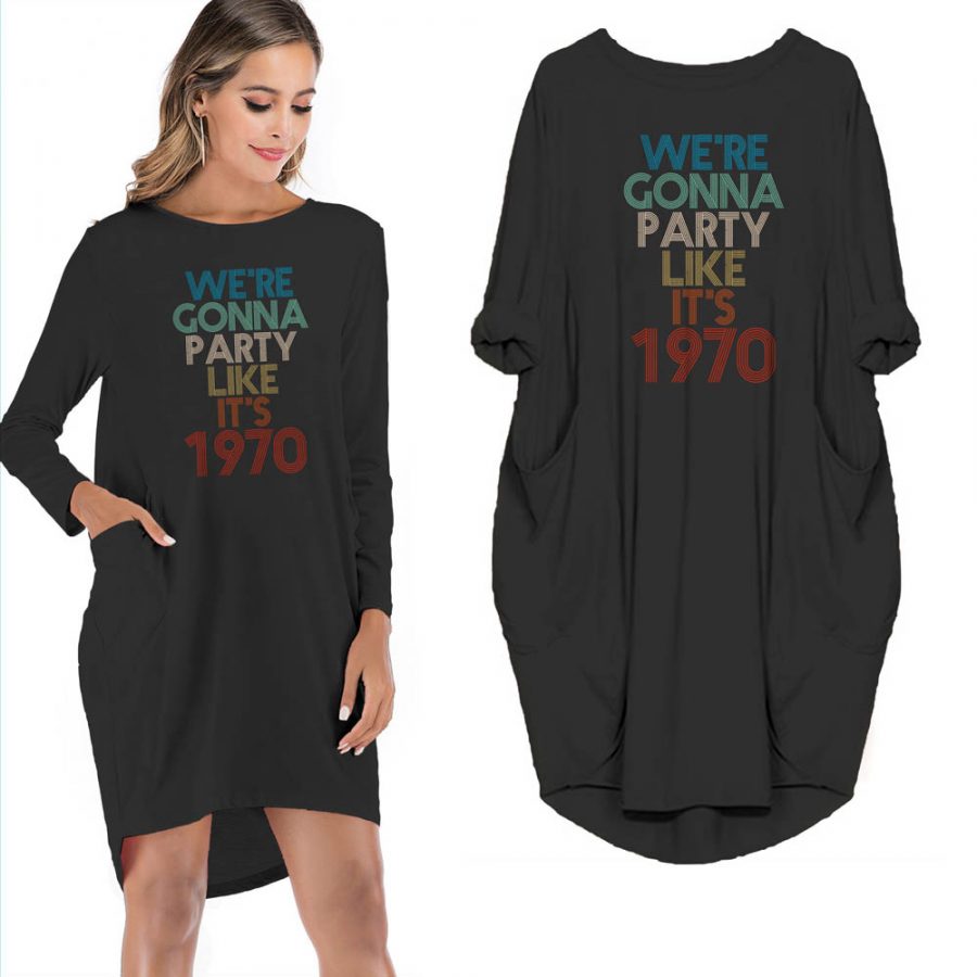 50th Birthday Outfits Party Like It's 1970 Limited Edition Pocket Dress - variant image 1