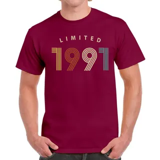 Limited Unique 1991 Birthday T-Shirt For Men Women – Maroon