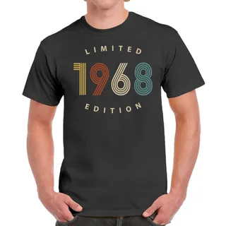 Limited Edition 1968 Birthday T-Shirt For Men Women – Dark Heather