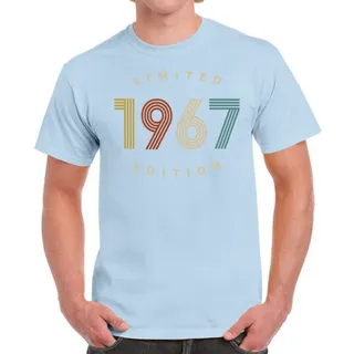 Limited Edition 1967 Birthday T-Shirt For Men Women – Light Blue