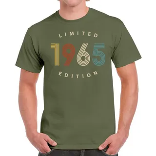 Limited Edition 1965 Birthday T-Shirt For Men Women – Military Green