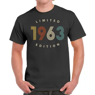 Limited Edition 1963 Birthday T-Shirt For Men Women – Dark Heather