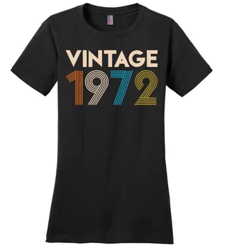 Vintage 1972 Limited Edition Ladies Perfect Weight Tee – Black