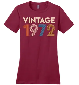 Vintage 1972 Limited Edition Ladies Perfect Weight Tee – Sangria