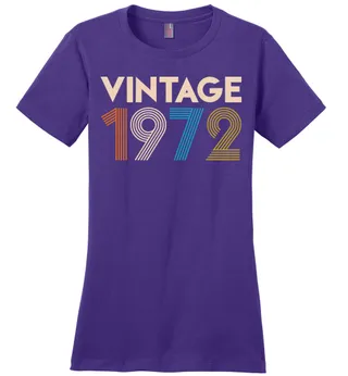 Vintage 1972 Limited Edition Ladies Perfect Weight Tee – Purple
