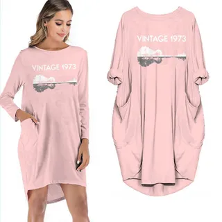 Birthday Outfits Vintage 1973 Limited Edition Dress – Pink