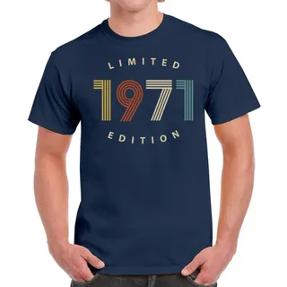 Limited Edition 1971 Birthday T-Shirt For Men Women – Navy