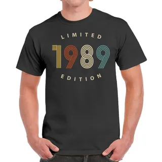 Limited Edition 1989 Birthday T-Shirt For Men Women – Dark Heather