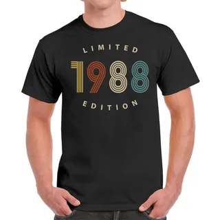 Limited Edition 1988 Birthday T-Shirt For Men Women – Black