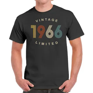 Vintage Limited 1966 Birthday T-Shirt For Men Women – Dark Heather