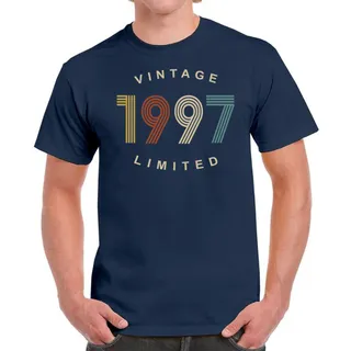 Vintage Limited 1997 Birthday T-Shirt For Men Women – Navy