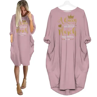 I'm March Queen Birthday Pocket Dress – Pink