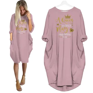 I'm May Queen Birthday Pocket Dress – Pink