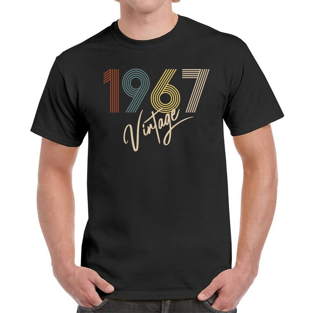 Limited Vintage 1967 Birthday T-Shirt For Men Women - variant image 1