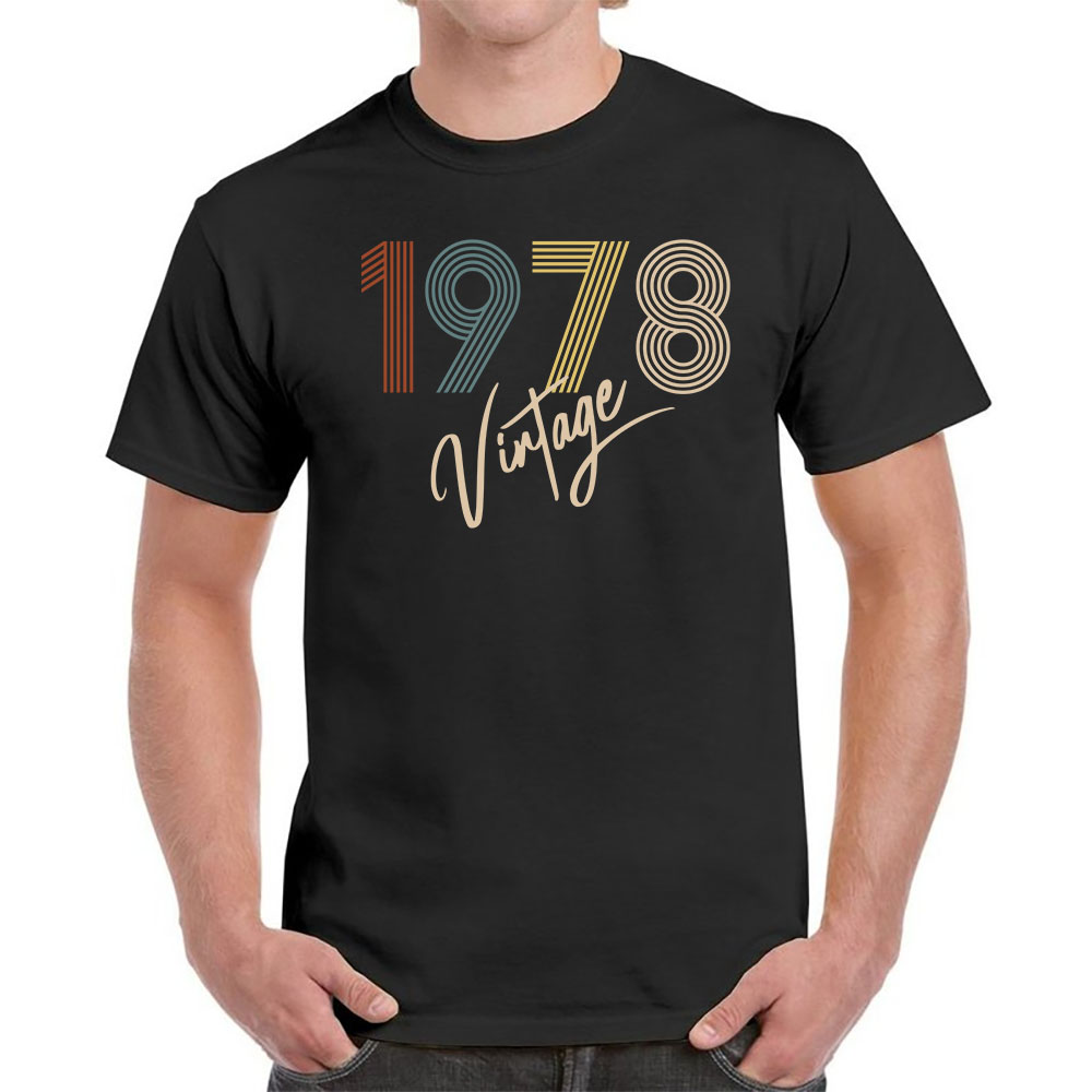 Limited Vintage 1978 Birthday T-Shirt For Men Women - variant image 1