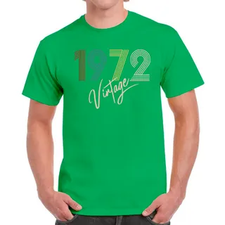 Limited Vintage 1972 Birthday T-Shirt For Men Women – Irish Green