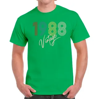 Limited Vintage 1988 Birthday T-Shirt For Men Women – Irish Green