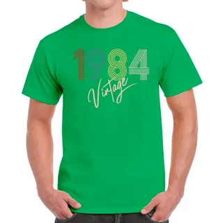 Limited Vintage 1984 Birthday T-Shirt For Men Women – Irish Green