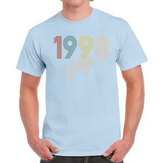 Limited Vintage 1998 Birthday T-Shirt For Men Women – Light Blue