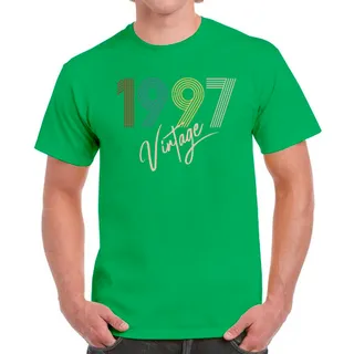 Limited Vintage 1997 Birthday T-Shirt For Men Women – Irish Green