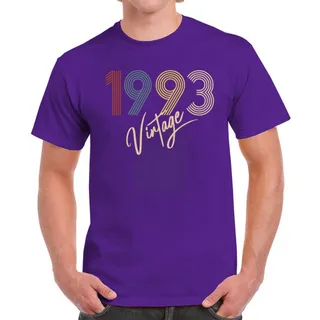 Limited Vintage 1993 Birthday T-Shirt For Men Women – Purple