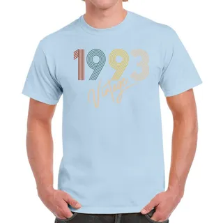 Limited Vintage 1993 Birthday T-Shirt For Men Women – Light Blue