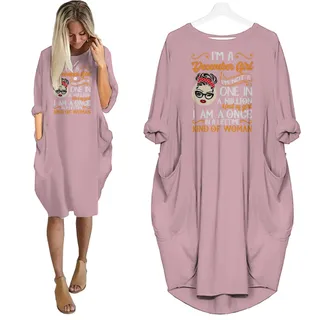 I'm December Girl Birthday Pocket Dress – Pink