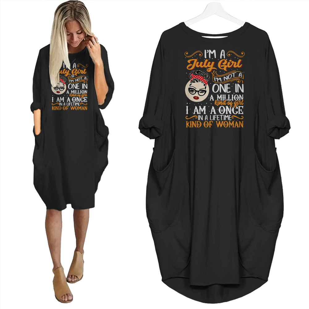 I'm July Girl Birthday Pocket Dress - variant image 1