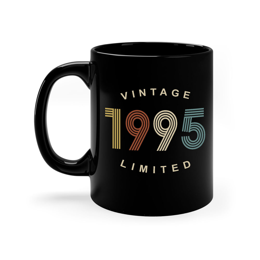 Limited Edition 1995 Birthday Black Coffee Mug - variant image 1