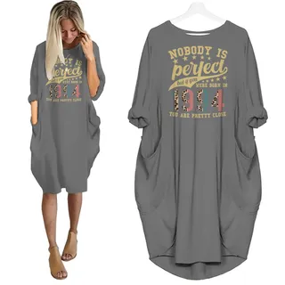 Nobody Is Perfect 1994 Birthday Nightgown – Grey