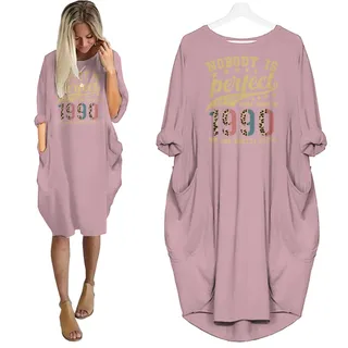 Nobody Is Perfect 1990 Birthday Nightgown – Pink