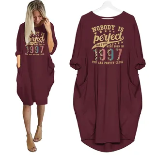 Nobody Is Perfect 1997 Birthday Nightgown – Red