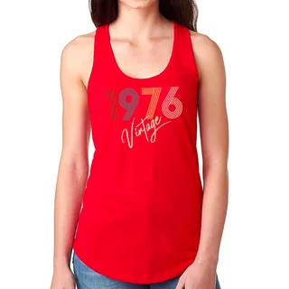 Limited Vintage 1976 Women's Racerback Tank – Red