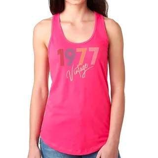 Limited Vintage 1977 Women's Racerback Tank – Pink